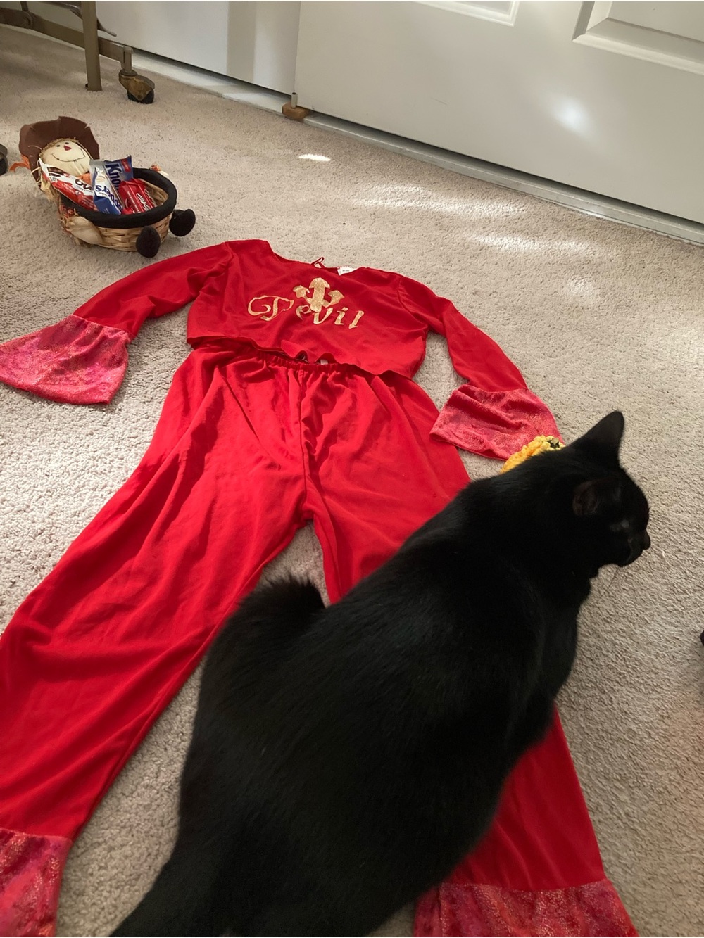 Red 'Devil' Halloween Costume Top and Pants Set